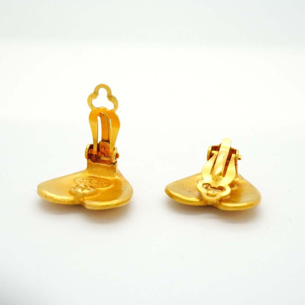 CHANEL Gold Logo Earrings - Picture 3 of 8